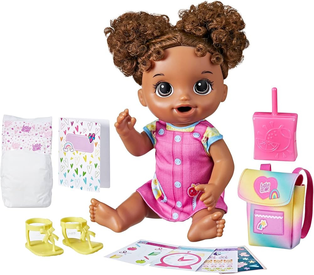Baby Alive Time for School Baby Doll Set, Back to School Toys for 3 Year Old Girls & Boys & Up, 1... | Amazon (US)