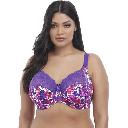 Elomi Womens Morgan Underwire Full Cup Stretch Lace Banded Bra, 40J, Carnival | Walmart (US)