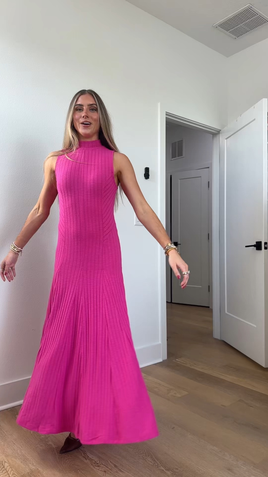 Cold weather wardrobe tip: sweater dresses are your layering BFF. This Rib Knit Maxi Dress from Scoop borrows the luxe warmth of your fave sweaters and the chic ease of floor-length dresses for an ultra-flattering fit and flare silhouette finished with princess seaming at bodice and godets at the skirt. Crafted in a cozy ribbed knit with a hint of stretch, this maxi dress invites you to refresh your wardrobe with style and versatility. Complete the look with our Fold-Over Boots (sold separately). Only at Walmart.

#LTKFindsUnder50 #LTKHoliday #LTKootd