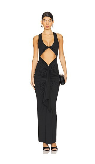 superdown Amai Maxi Dress in Black. - size XL | Revolve Clothing (Global)