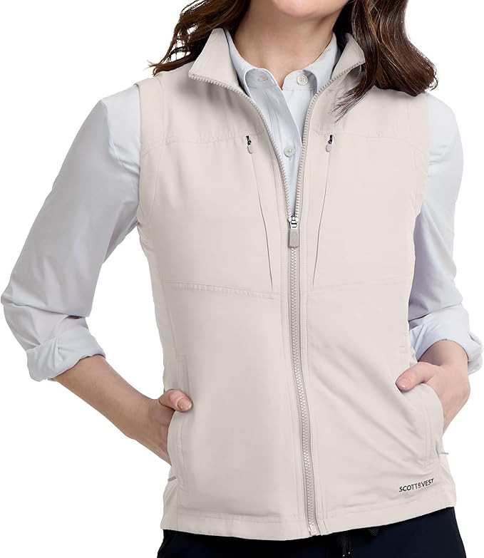 LightEST Vest for Women - 16 Hidden Pockets - Lightweight Water Repellent for Travel & More | Amazon (US)
