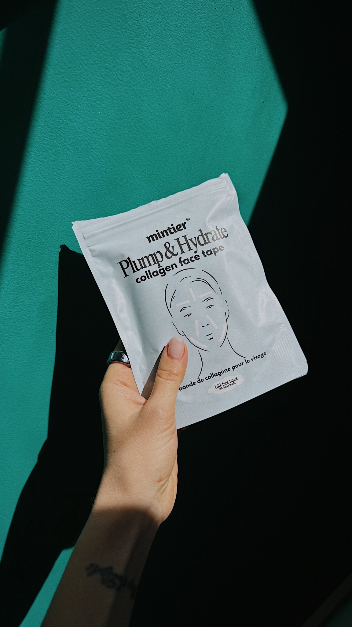 Tried taping my face last night 