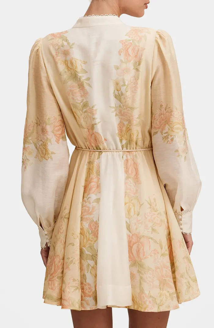 Shyla Floral Long Sleeve Minidress | Nordstrom