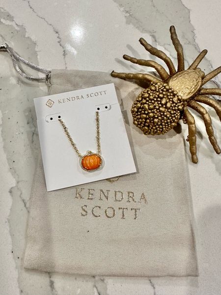 Kendra Scott pumpkin necklace! I’m so excited y’all!!!! 🎃🙌🏼👻 it’s perfect 🧡 @kendrascott halloween collection is so perfect 

#LTKSeasonal #LTKGiftGuide #LTKHalloween