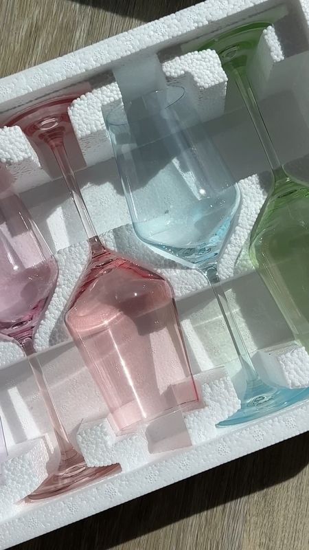 Colorful wine glasses kitchen essentials 

#LTKFind #LTKhome #LTKunder50