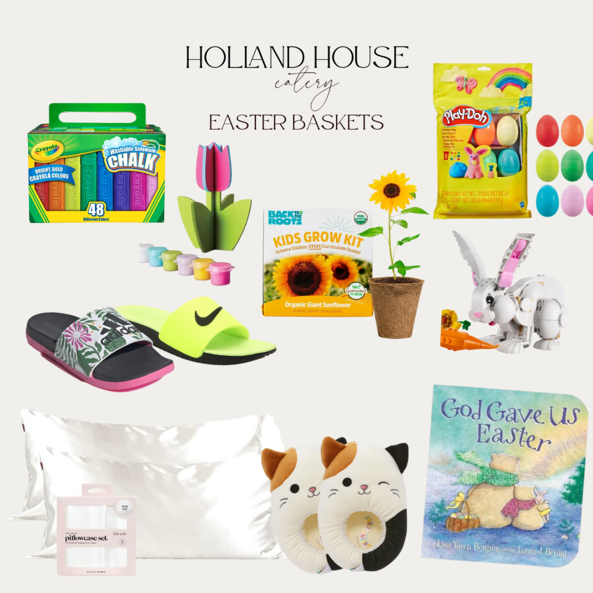 Non-candy Easter basket finds that your kids will actually love!

Arts and crafts are a must 🙌🏼
Slides for spring 🌷
Educational: legos & books
Cozy slippers and silk pillowcases

#LTKfamily #LTKSeasonal #LTKkids