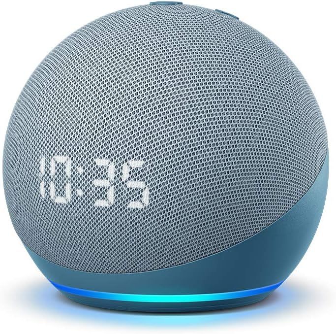Echo Dot (4th Gen) | Smart speaker with clock and Alexa | Twilight Blue | Amazon (US)