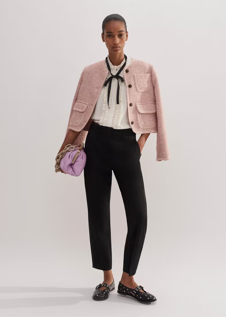 Tux Slim Crop Trouser Fluid Wool-Blend Tailoring | ME+EM Global (Excluding US)