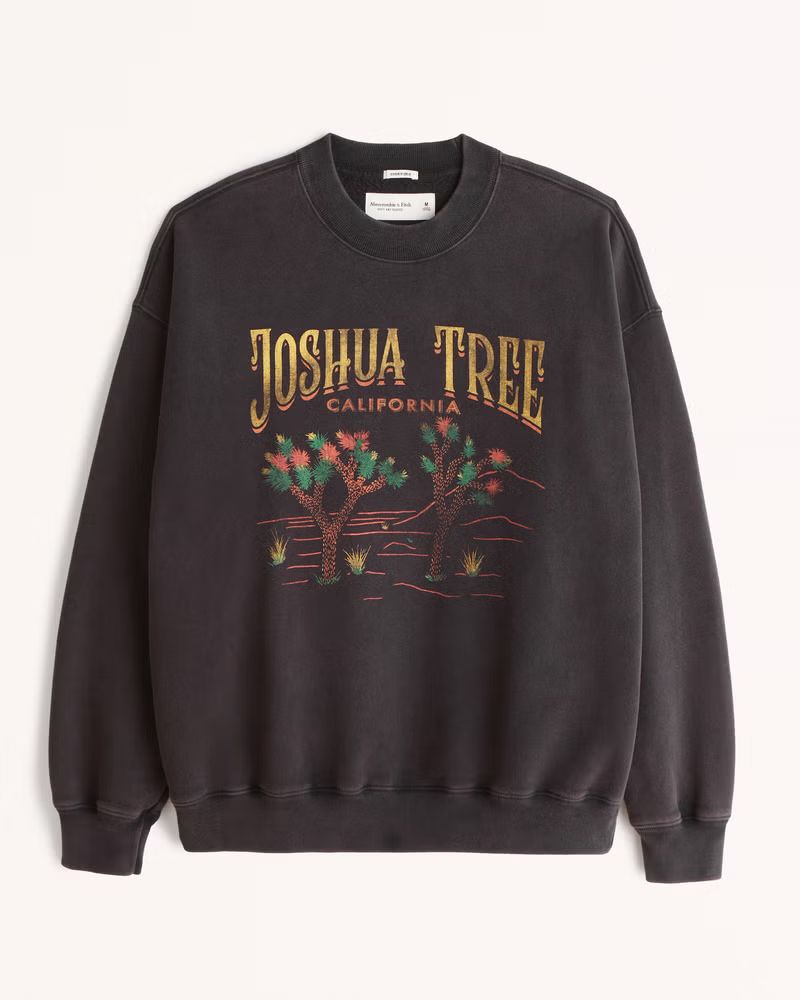 Joshua Tree Park Graphic Crew Sweatshirt | Abercrombie & Fitch (US)