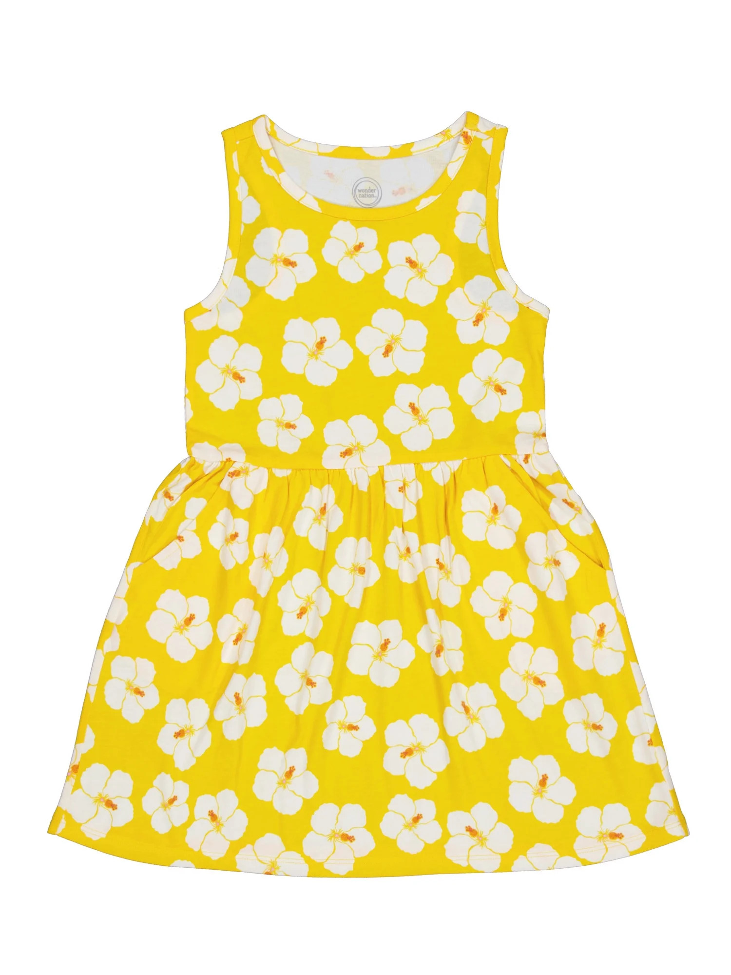 Wonder Nation Girls Tank Play Dress,Sizes XS-XLP | Walmart (US)