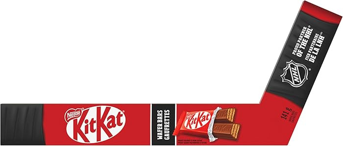 KIT KAT KITKAT, NHL Hockey Stick, Filled With Individually Wrapped KITKAT Mini Bars, Crispy Wafer... | Amazon (CA)