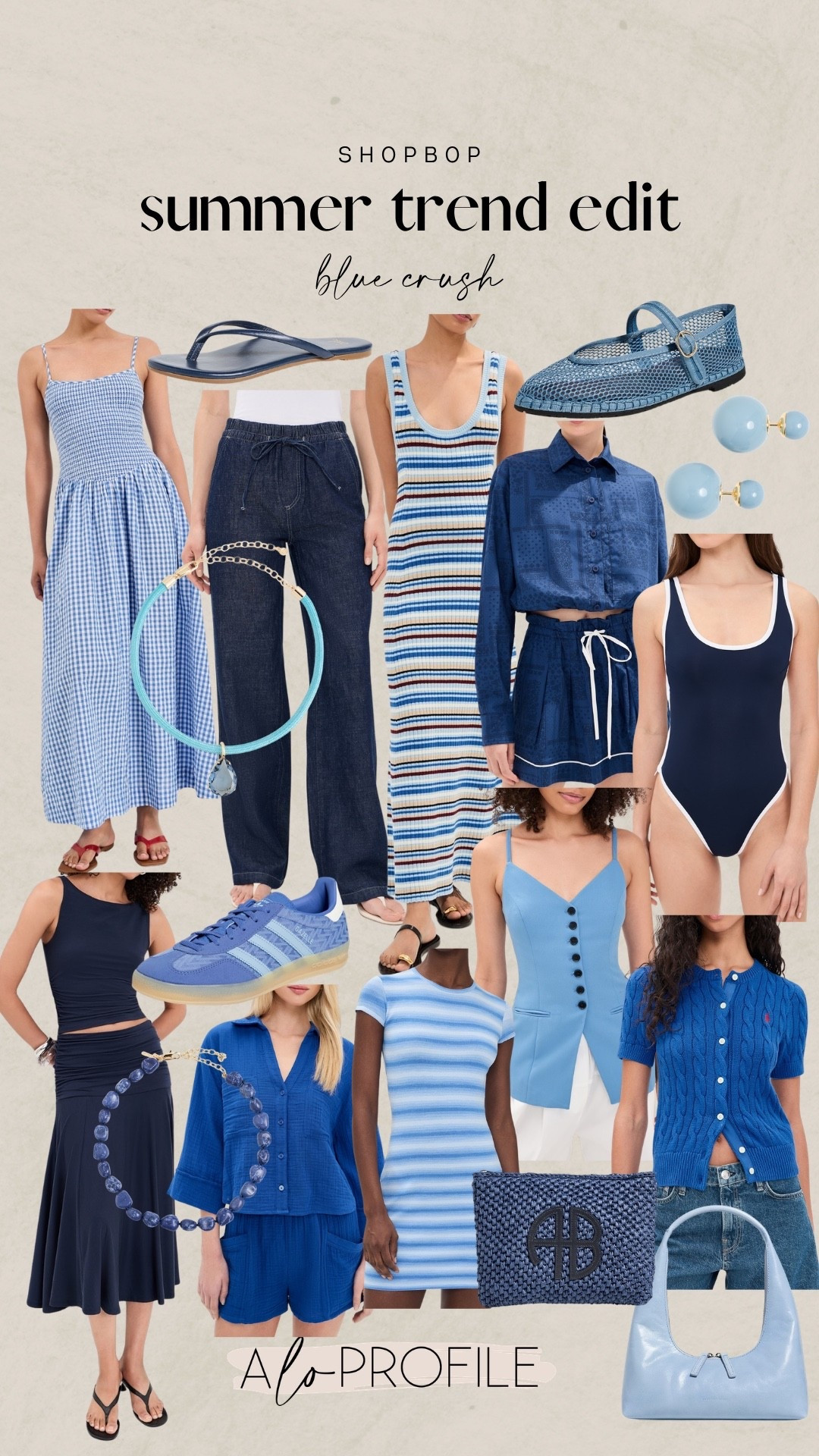 Summer trend edit: blue crush💙