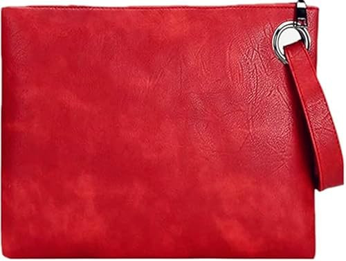Clutch Purses for Women Evening Bag Women's Handbags Purse Trendy Designer Wedding Pu Leather Wristlet red | Amazon (US)