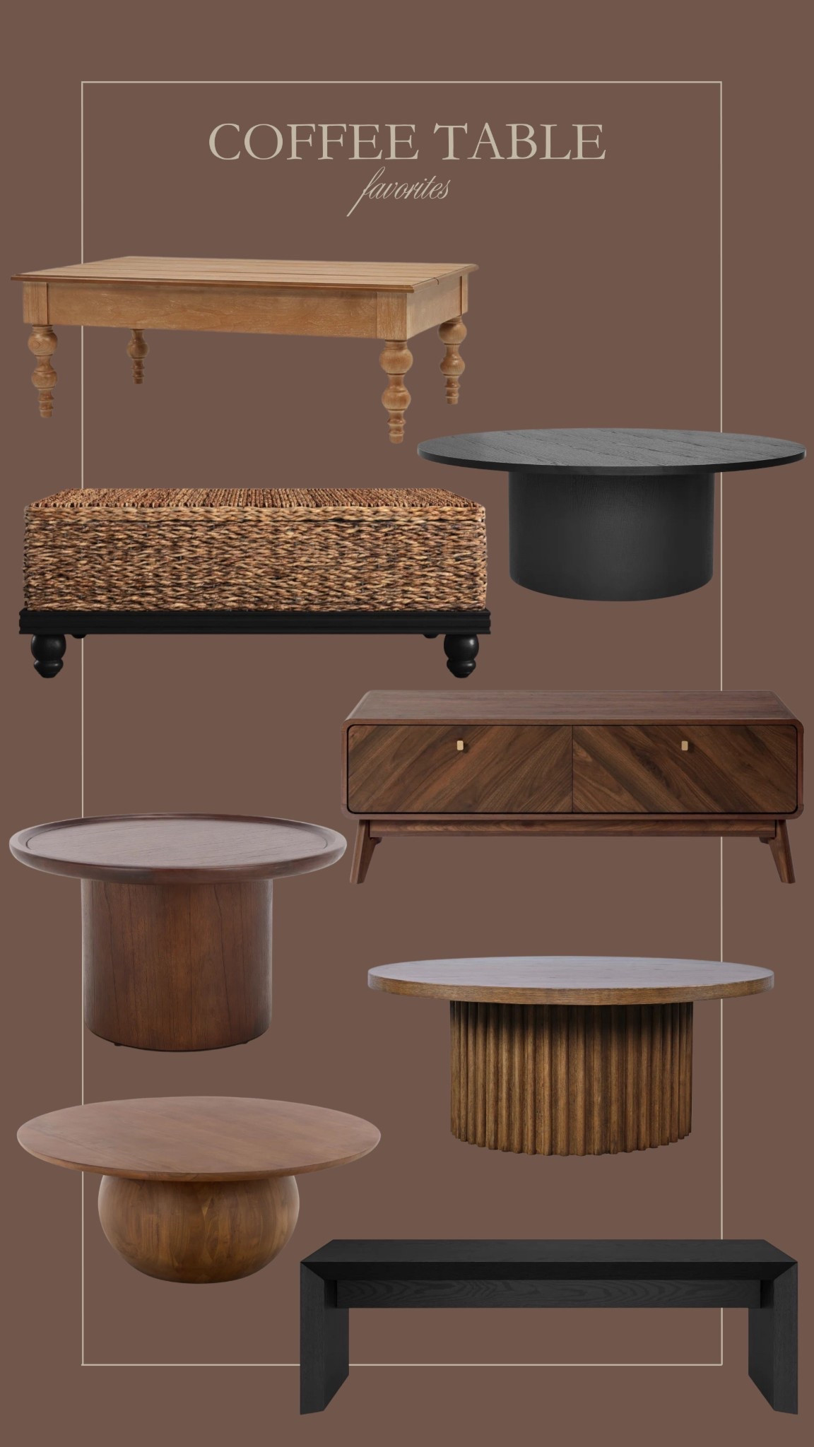 Coffee table favorites for a neutral, vintage, and moody home 🤎

#LTKHome