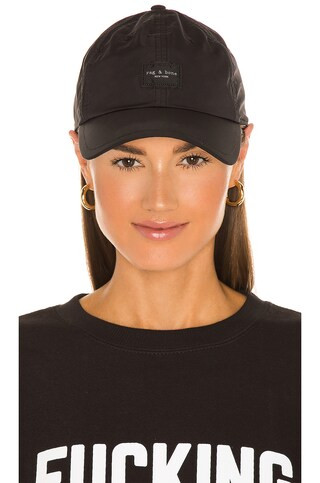 Rag & Bone Addison Baseball Cap in Black from Revolve.com | Revolve Clothing (Global)
