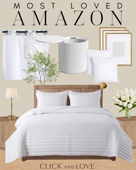 Amazon most loved home finds! This bedding is such great quality and all sizes are under $60 🖤

Bedding, bedroom inspiration, primary bedroom, guest room, comforter, lamp, table lamp, rechargeable lamp, end table, accent table, bedside table, cooler, gold frame, picture frame, faux stems, faux greenery, tulips, black out panels, blackout curtains, window treatments, pillow insert, accent pillow, throw pillow, indoor rug, outdoor rug, kid friendly rug, pet friendly rug, neutral rug, living room, dining room, entryway, seating area, family room, curated home, Modern home decor, traditional home decor, budget friendly home decor, Interior design, look for less, designer inspired, Amazon, Amazon home, Amazon must haves, Amazon finds, amazon favorites, Amazon home decor #amazon #amazonhome

#LTKstyletip #LTKhome #LTKfindsunder50