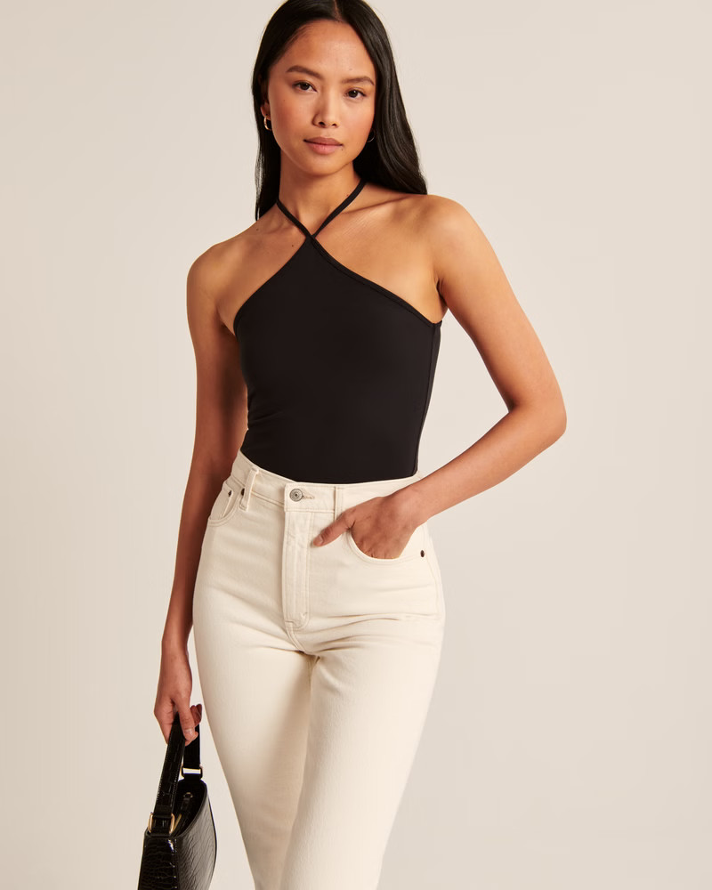 Women's Seamless Fabric Halter Bodysuit | Women's Tops | Abercrombie.com | Abercrombie & Fitch (US)