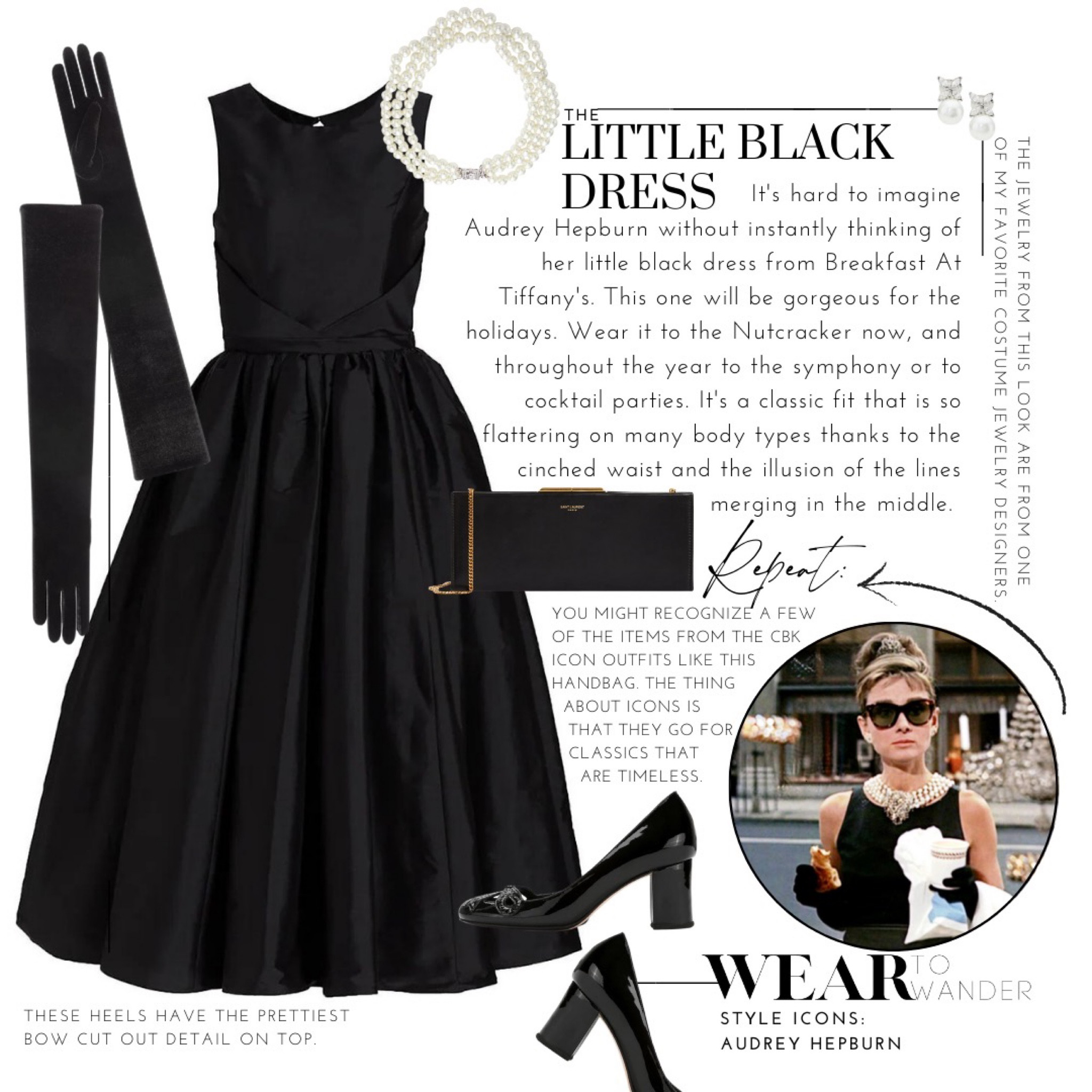 We grew up watching a lot of black and white films at my house, and many of the scenes from those movies still play over in my mind. Outside of books, these films were a portal to other countries and cultures and the idyllic view of each created a narrative in my mind of a world I wanted to explore. There were two women in particular that I loved to watch on screen and they both had the surrname of Hepburn. Tonight’s iconic style focus is on Audrey Hepburn, but a full break down of Katharine Hepburn’s outfits will certainly be coming! 

Both on screen and off, Audrey Hepburn’s style is not only still noteworthy but applicable to our modern times. She was at the beginning of a major shift in fashion, and the choices she made created classic styles that we all wear today. If you look closely, you’ll notice that a few of the pieces from this collection can also be found on other style icons I have covered. It’s a testament that shows classic pieces truly never go out of style. There will be small tweaks and trends, but the essentials of a classic won’t change. Who is your style icon you’d like to see covered next? 

#LTKGiftGuide #LTKHoliday #LTKSeasonal