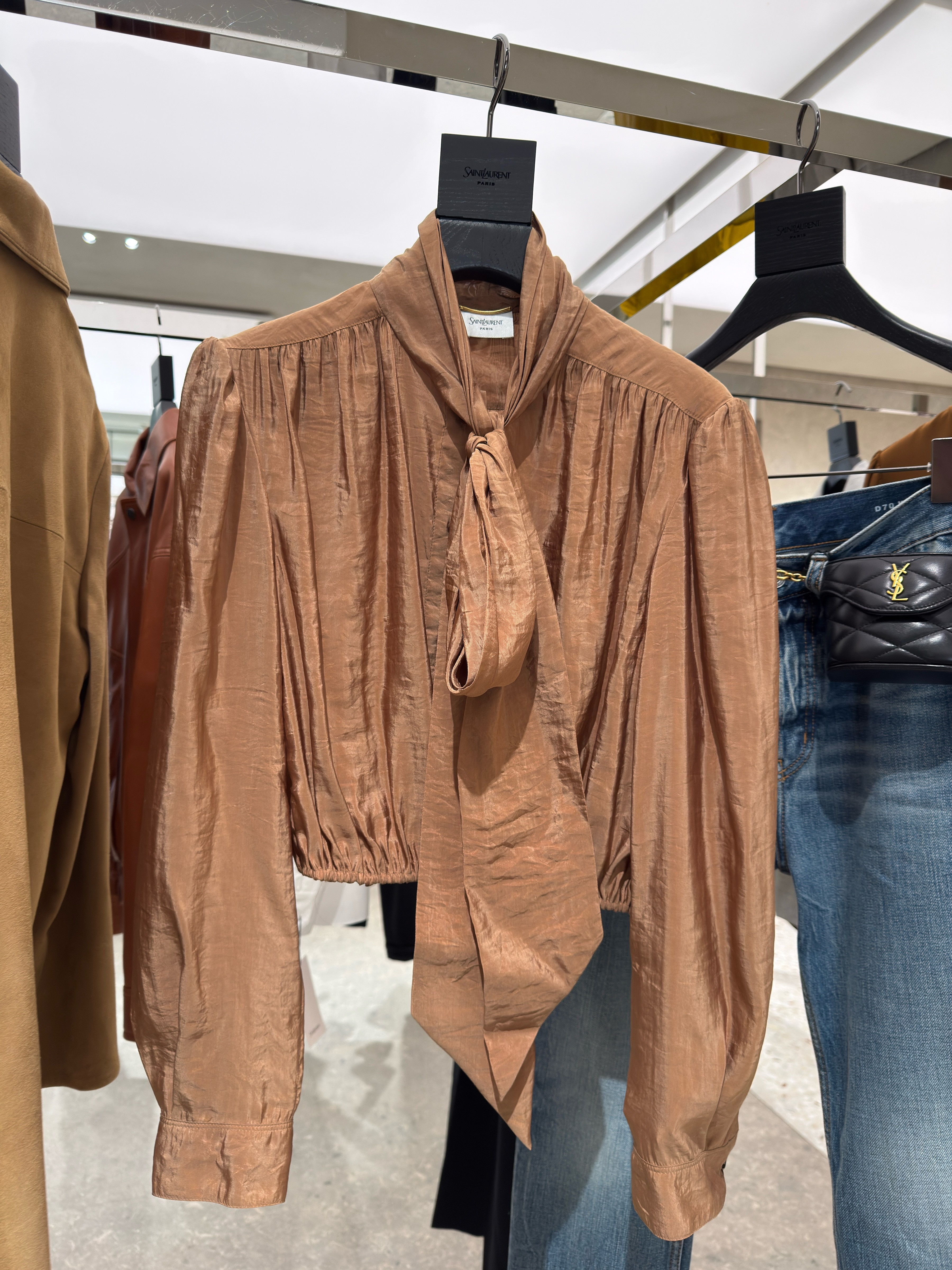 Saint Laurent Silk blouse for day-to-night outfits that look polished and refined.  

 #LTKgrwm #LTKootd #LTKWorkwear