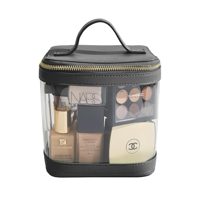 ROWNYEON Clear Makeup Bag, Travel Toiletry Bag Transparent Cosmetic Case with Zipper, Portable Ma... | Amazon (US)