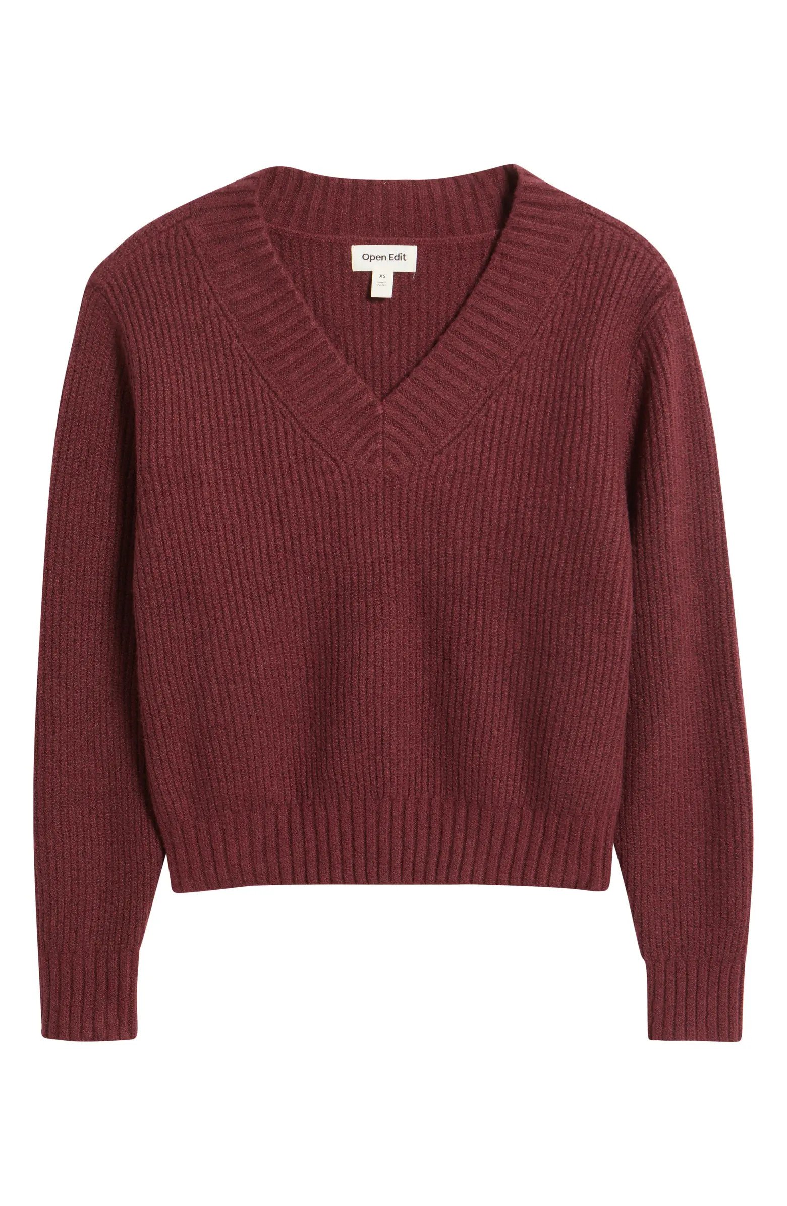 Rib V-Neck Sweater | Nordstrom