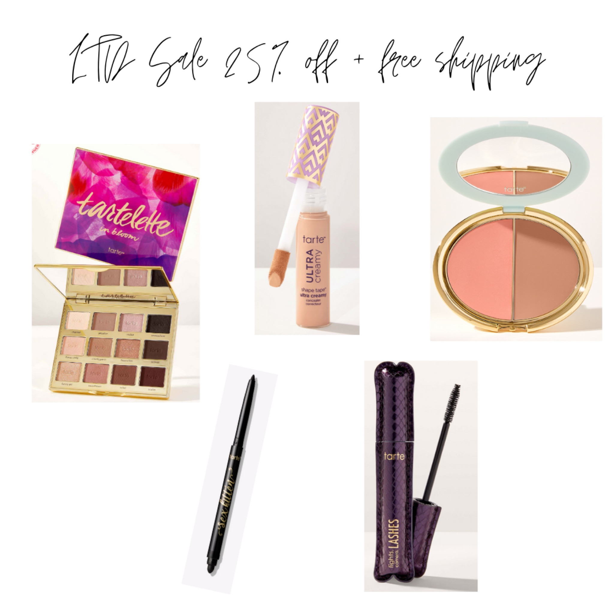 LTK Sale Tarte Favorites

#LTKSale #LTKsalealert