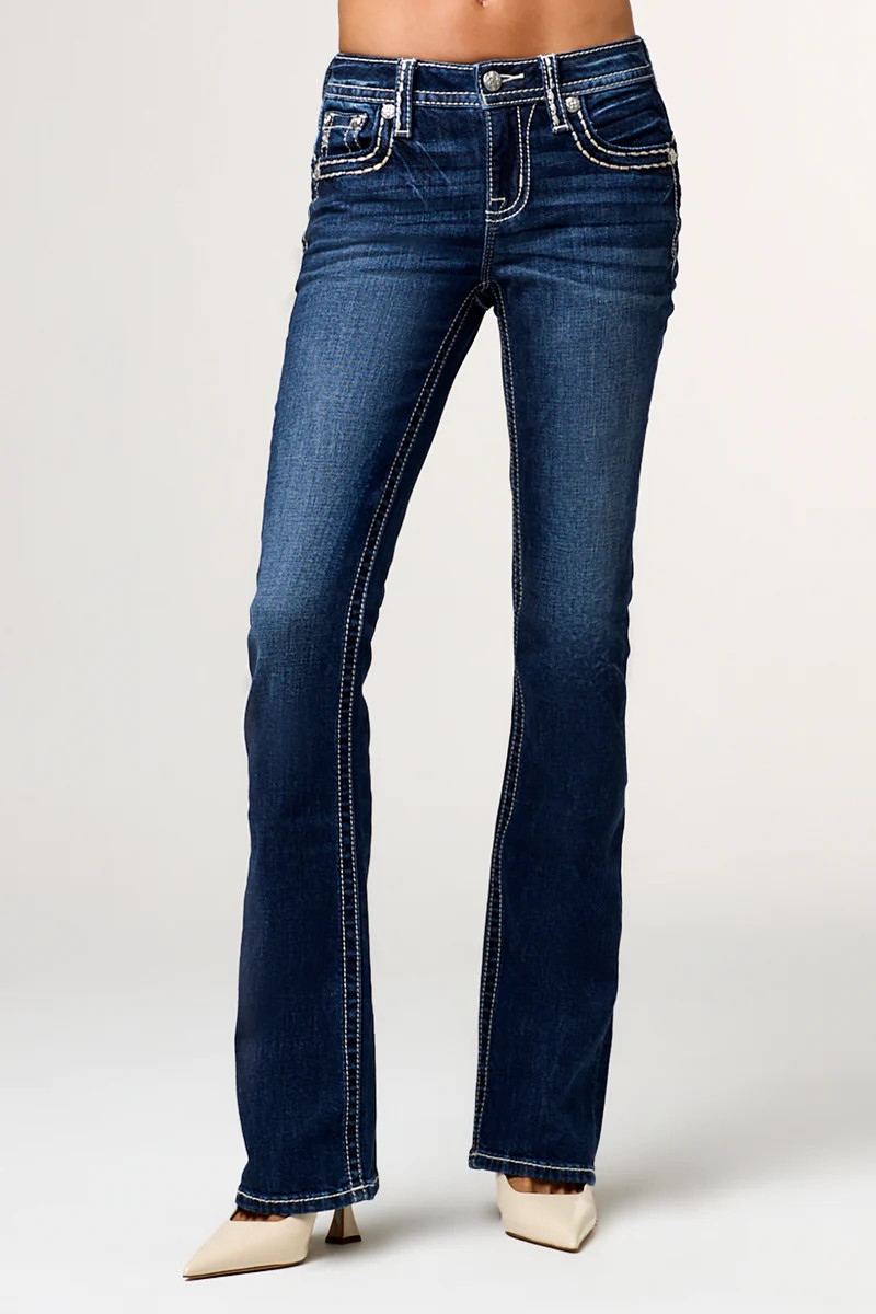 Raleigh Stitched Bootcut Jeans | Miss Me