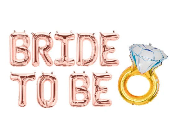 BRIDE To BE banner Balloons Bride To BE Bachelorette Party Decor Bridal Shower Decorations Bride ... | Etsy (US)