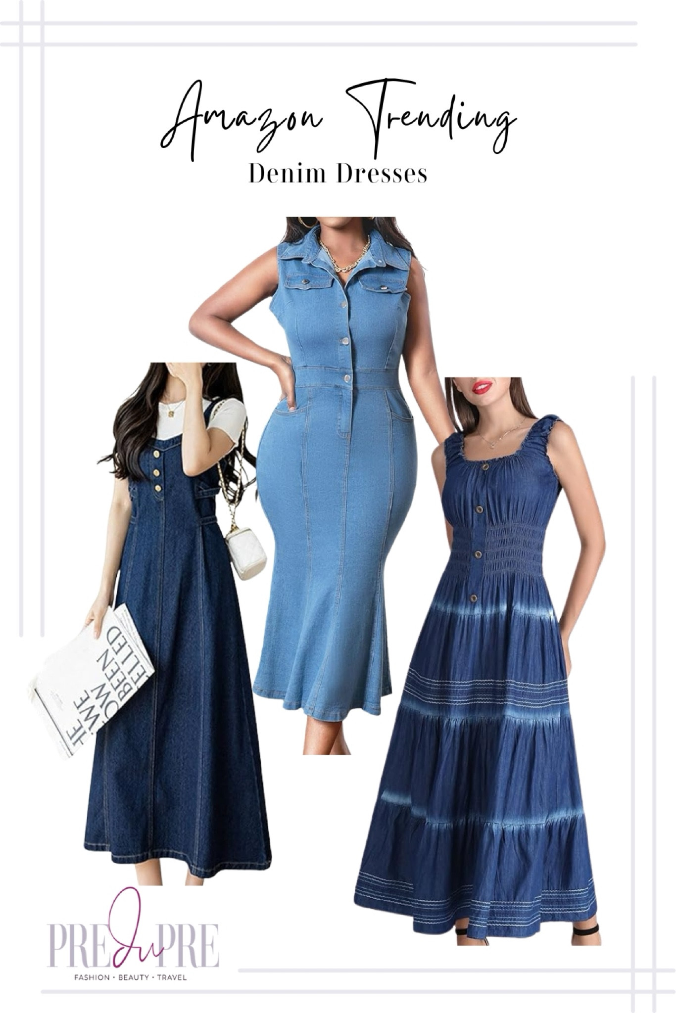 Amazon trending alert! Check out these good looking denim dresses.

Amazon, Amazon fashion, dress, maxi dress, midi dress, denim dress

#LTKFindsUnder50 #LTKStyleTip