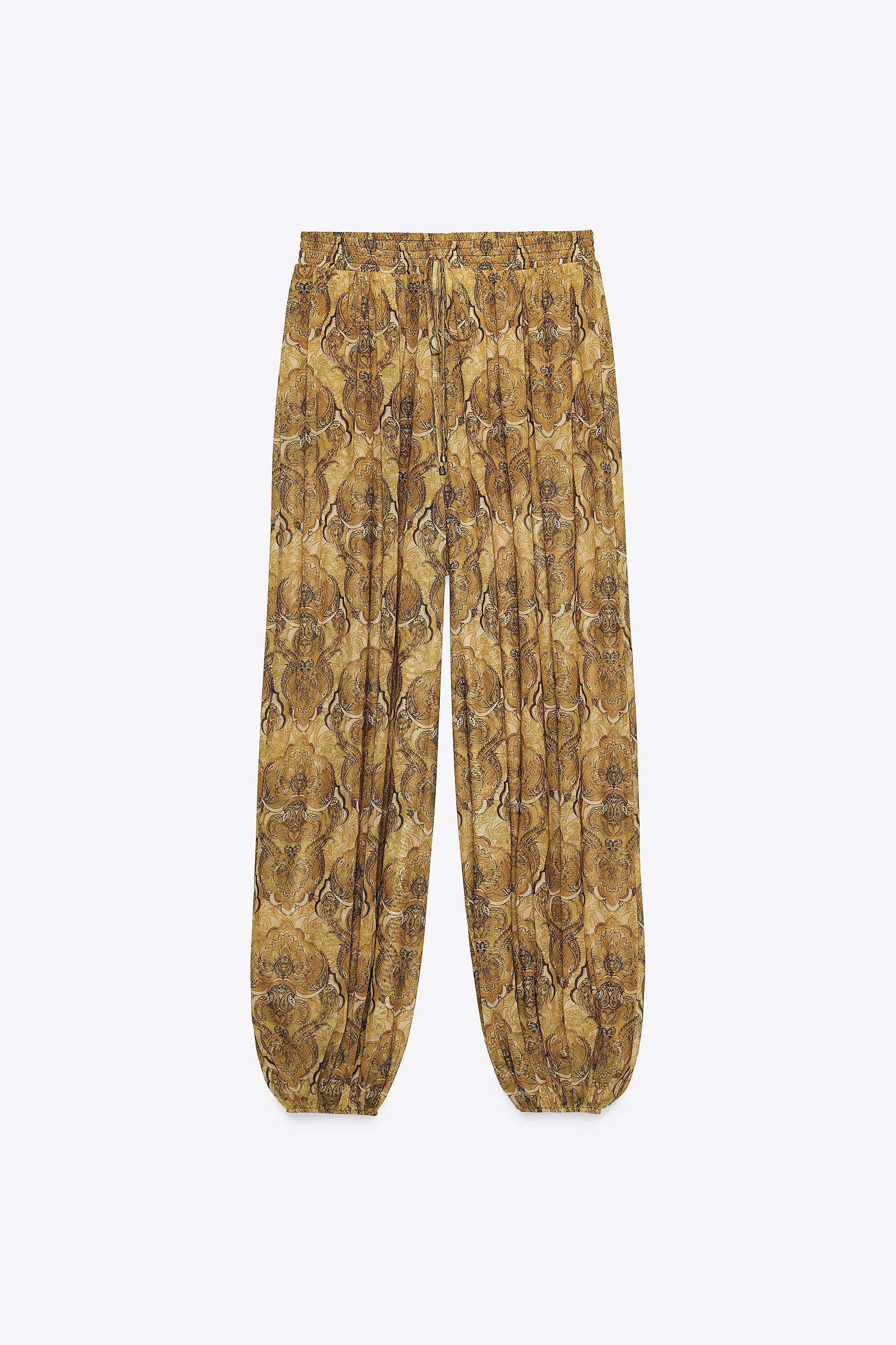 PRINTED BALLOON PANTS | Zara US