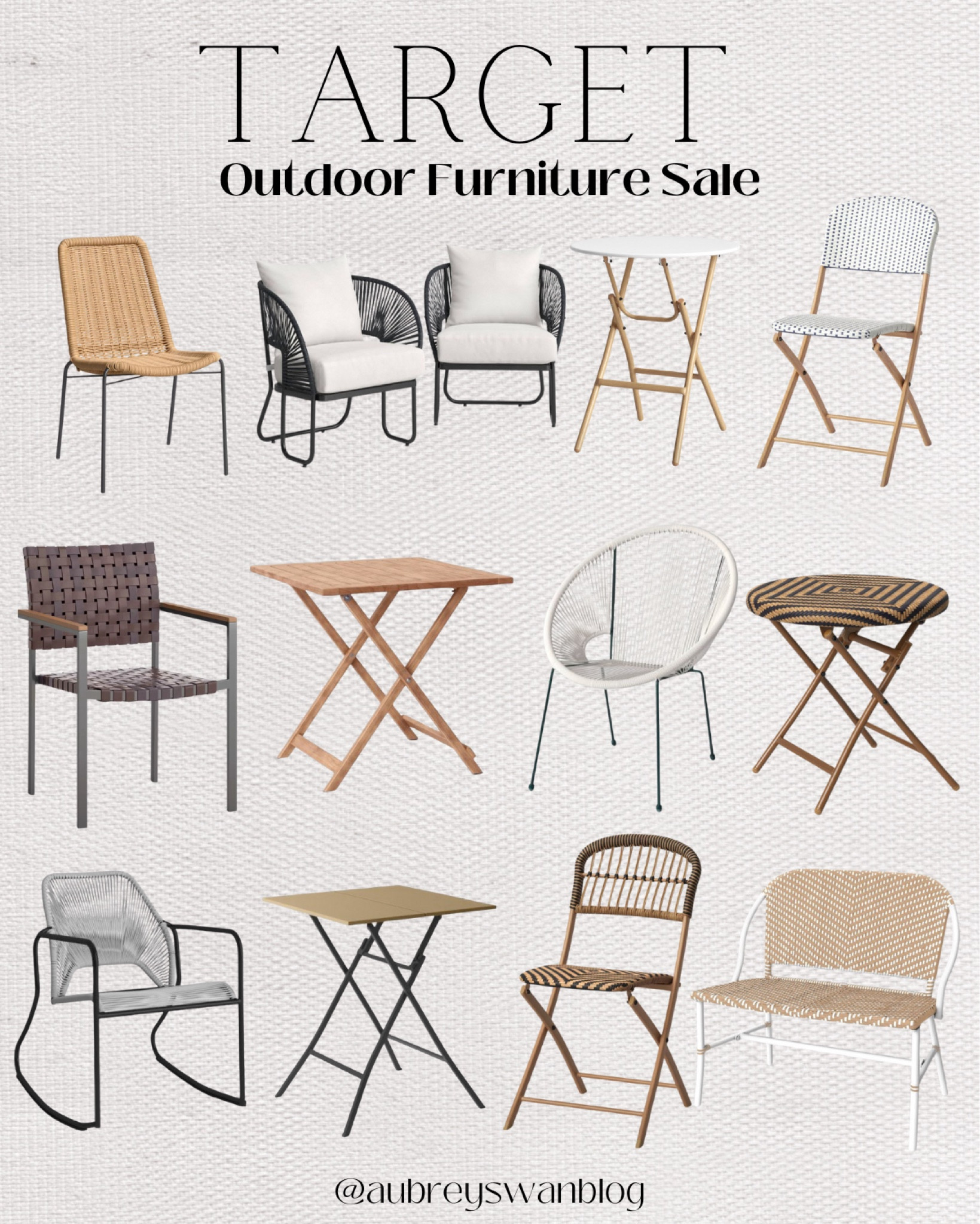 Target outdoor furniture sale! All of these chairs/tables are either 20% or 30% off. Online only. These are great options for your back porch patio. 

Target finds, outdoor patio furniture, French cafe outdoor chairs and table, Opalhouse furniture, Threshold furniture