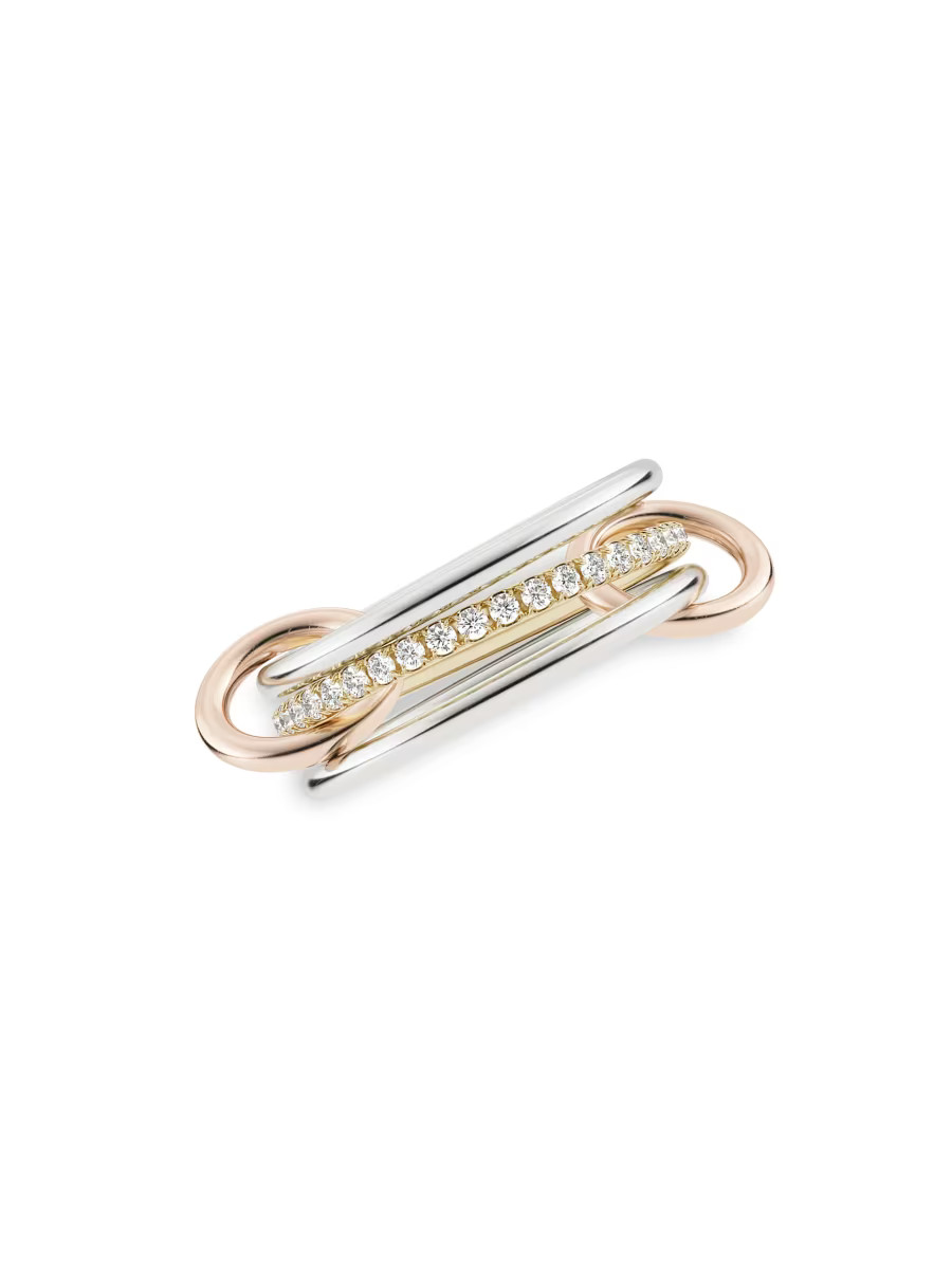 Spinelli Kilcollin Galaxy Mixed Metals &amp; Diamond Ring | Saks Fifth Avenue