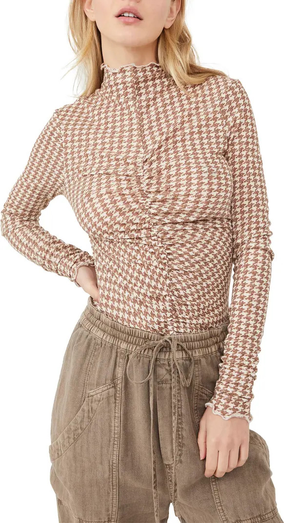 Free People Little Crush Long Sleeve Mock Neck Top | Nordstrom | Nordstrom