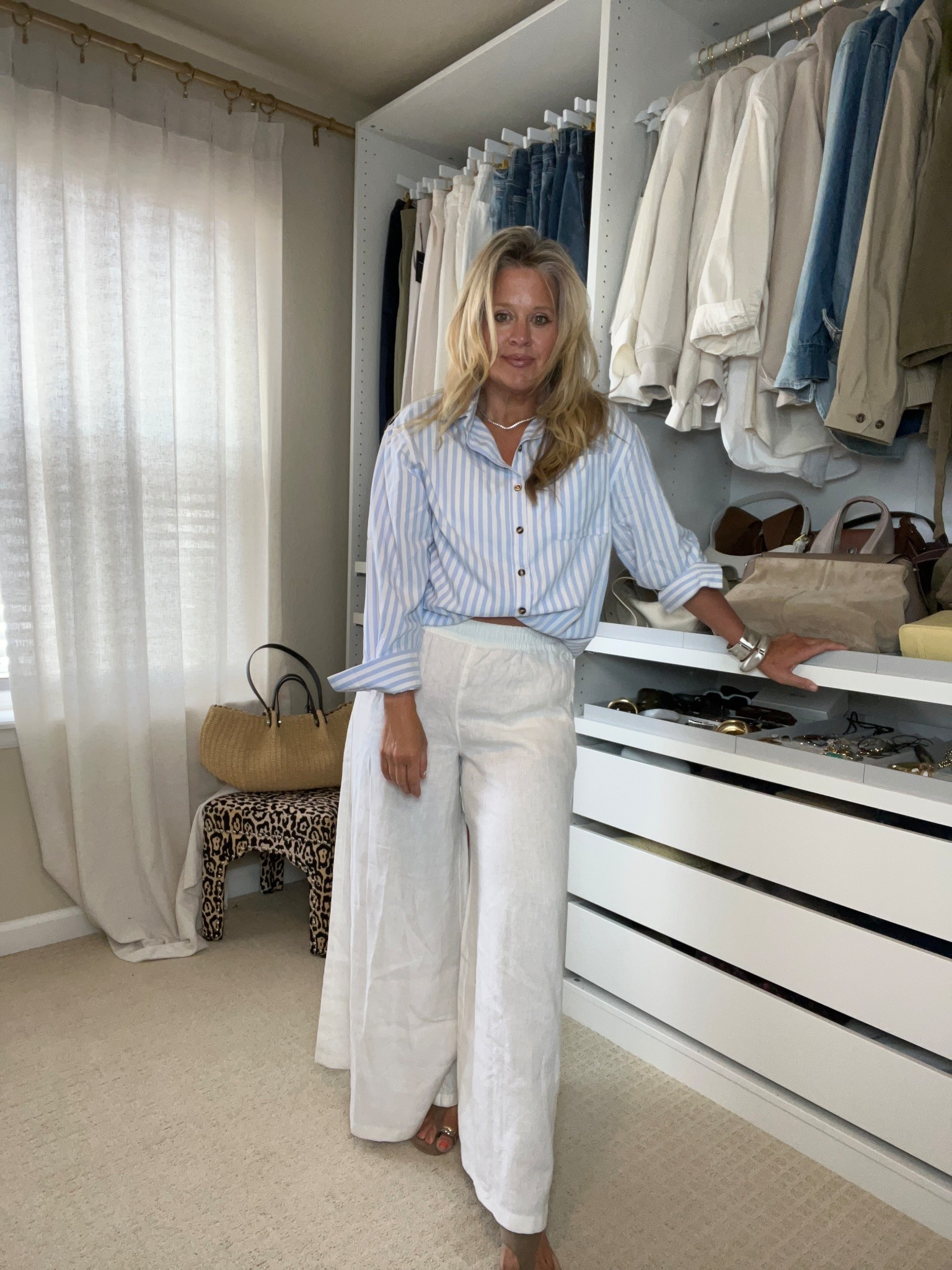  ✨Tap the bell and ❤️ for over 40 fashion, midlife style, midsize fashion and luxury looks for less. 

⬇️Sizing information: wearing large, tts
Pants 10 P
Dress medium
Denim shorts 14, size up

I used to dread long sleeve blouses in summer — they always felt frumpy and made me want to rip them off by noon 😂. But these $25 striped tops? They changed everything. Breezy, cute, and they actually make me feel pulled together without trying.

One of the best summer wardrobe staples.


👑"Helping you look good, feel good!" - Lindsey Denver


midsize summer tops, over 40 style, long sleeve blouse, striped blouse, Amazon fashion, midsize outfits, summer fashion, casual chic, effortless style, midlife fashion, confident outfits, midsize confidence, women’s summer tops, flattering stripes, $25 tops, breezy blouses, summer wardrobe, casual summer looks, summer outfit ideas, comfortable style


Follow my LTK @Over40andmidlife on the @shop.LTK app to view this post and get my exclusive app-only content!

#liketkit 
@shop.ltk
https://liketk.it/5hlae

Follow my LTK @Over40andmidlife on the @shop.LTK app to view this post and get my exclusive app-only content!

#liketkit #LTKOver40 #LTKFindsUnder50 #LTKMidsize
@shop.ltk
https://liketk.it/5hlhS