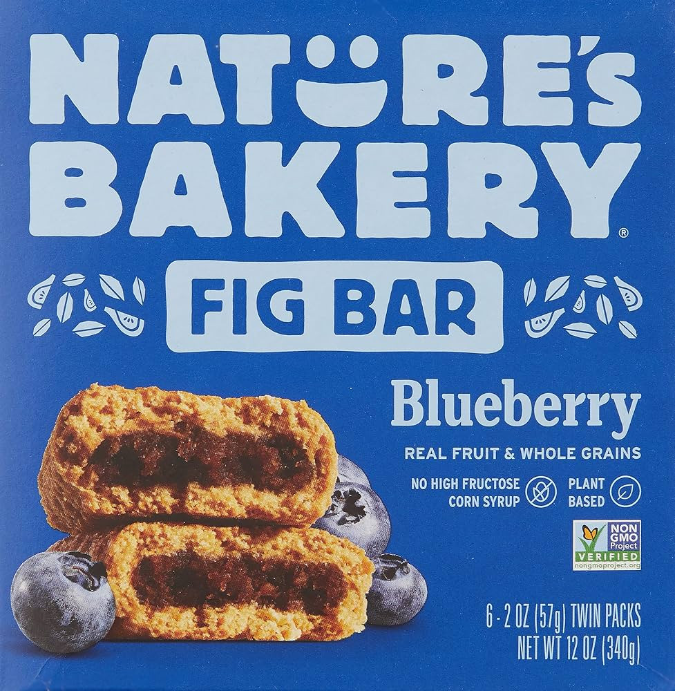 Nature's Bakery Blueberry Fig Bars, 2 Oz, 6 Ct | Amazon (US)