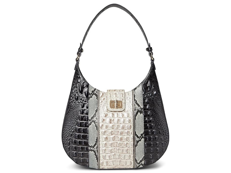 Brahmin Fallon Women's Handbags Charcoal, Leather | Zappos