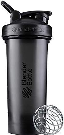 BlenderBottle Classic V2 Shaker Bottle Perfect for Protein Shakes and Pre Workout, 28-Ounce, Black | Amazon (US)