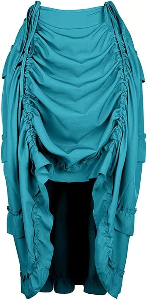 Women's Steampunk Gothic High Low Cyberpunk Victorian Skirt Medieval Renaissance Skirts Cosplay O... | Amazon (US)