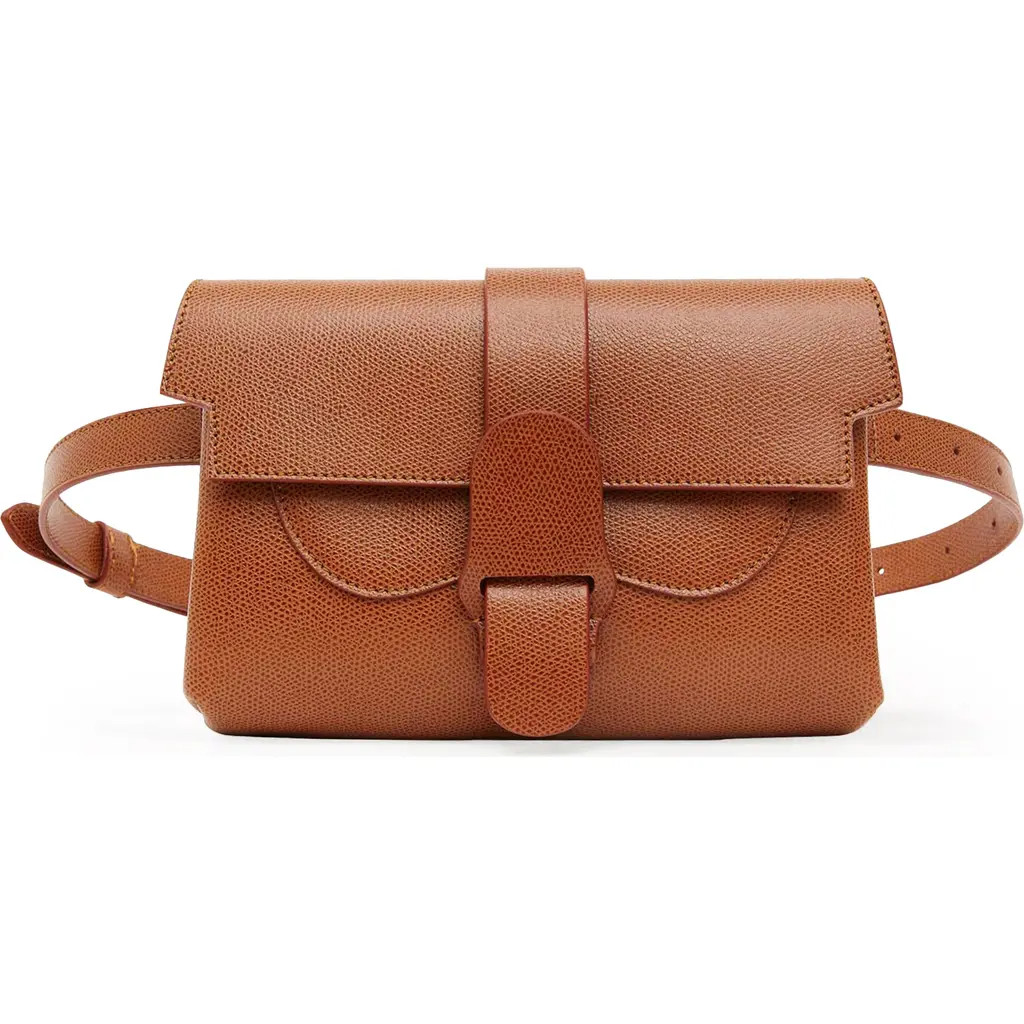 SENREVE Aria Belt Bag Pebbled Leather 5-Way Convertible Handbag in Chesntut at Nordstrom | Nordstrom