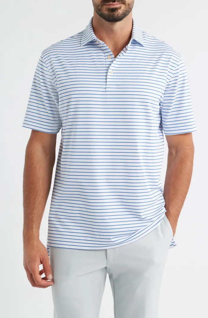Dunnes Stripe Performance Jersey Polo | Nordstrom