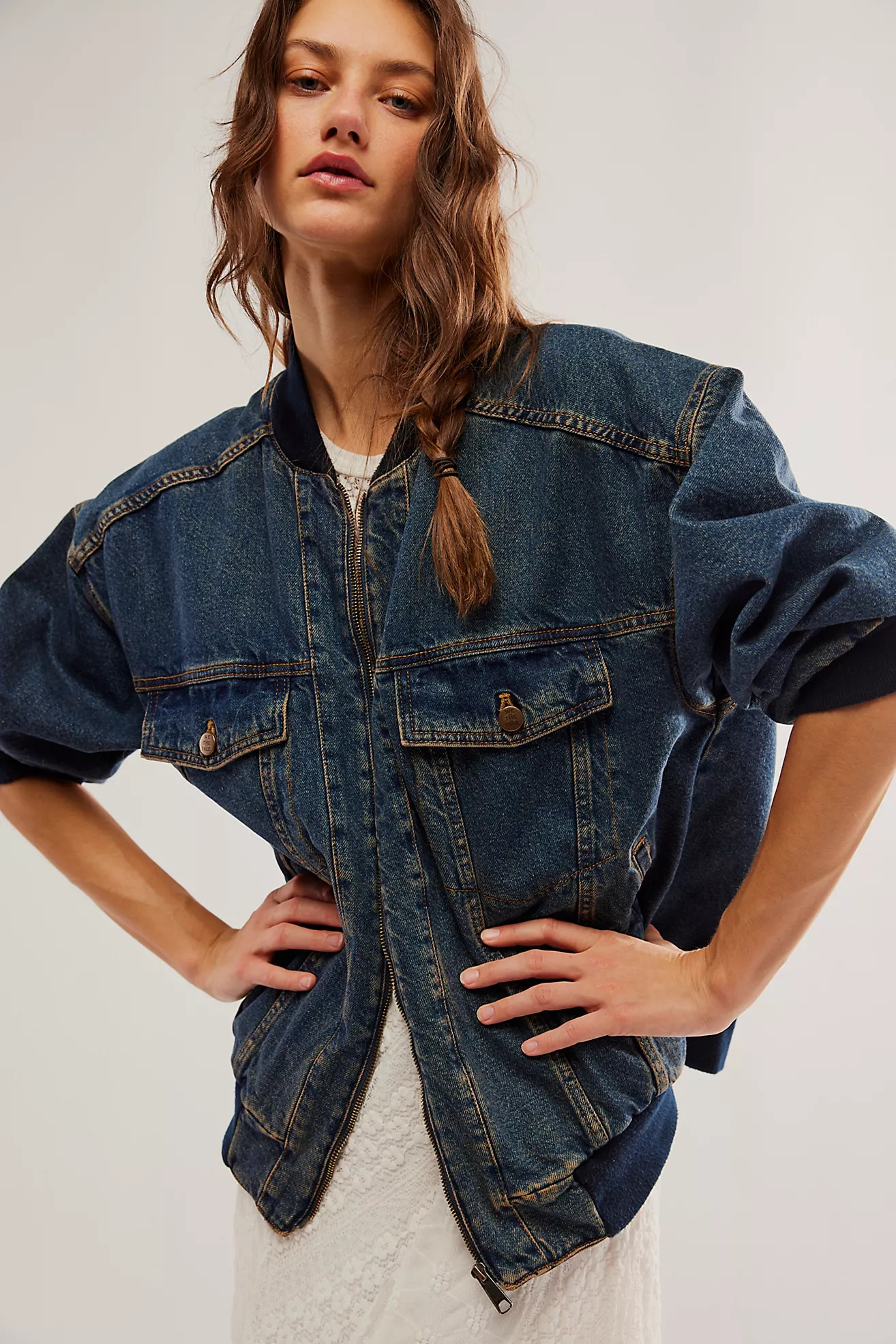 We The Free Stadium Denim Jacket | Free People (Global - UK&FR Excluded)