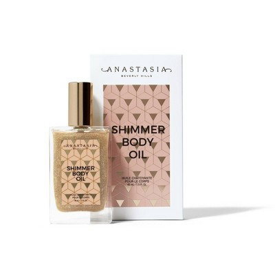 Anastasia Beverly Hills Shimmer Body Oil Sun-Kissed Glow - Gold - 1.5 fl oz - Ulta Beauty: Vanilla Scent, For Normal to Very Dry Skin | Target