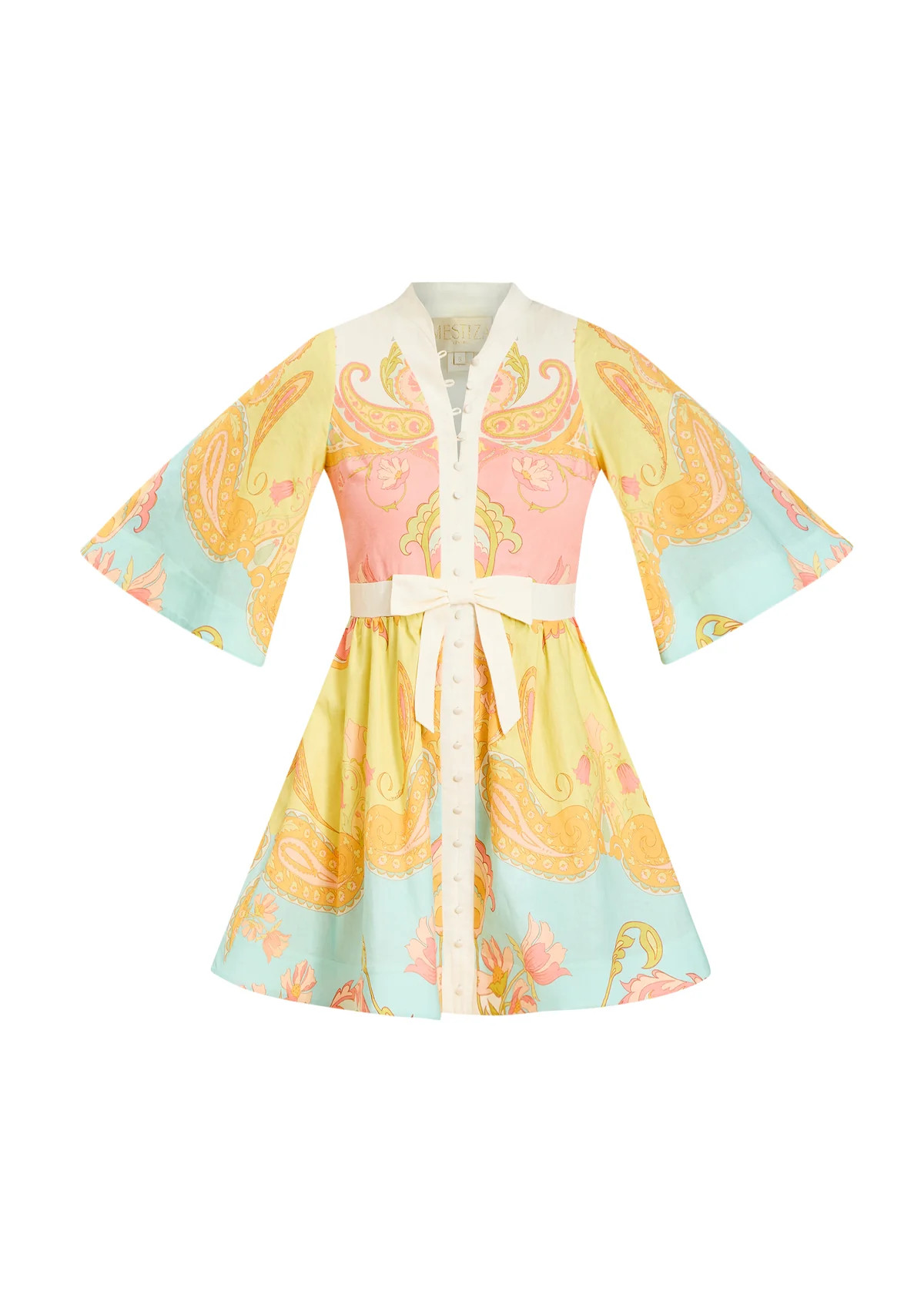 Carmen Mini Dress in Venetian Paisley | Over The Moon