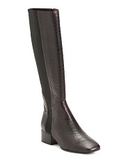 Leather Tall Shaft Boots | TJ Maxx