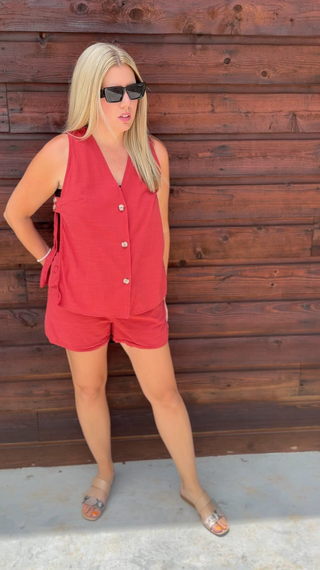 Linen set, summer fashion, two piece set, button vest and shorts set

#LTKStyleTip #LTKVideo #LTKMidsize