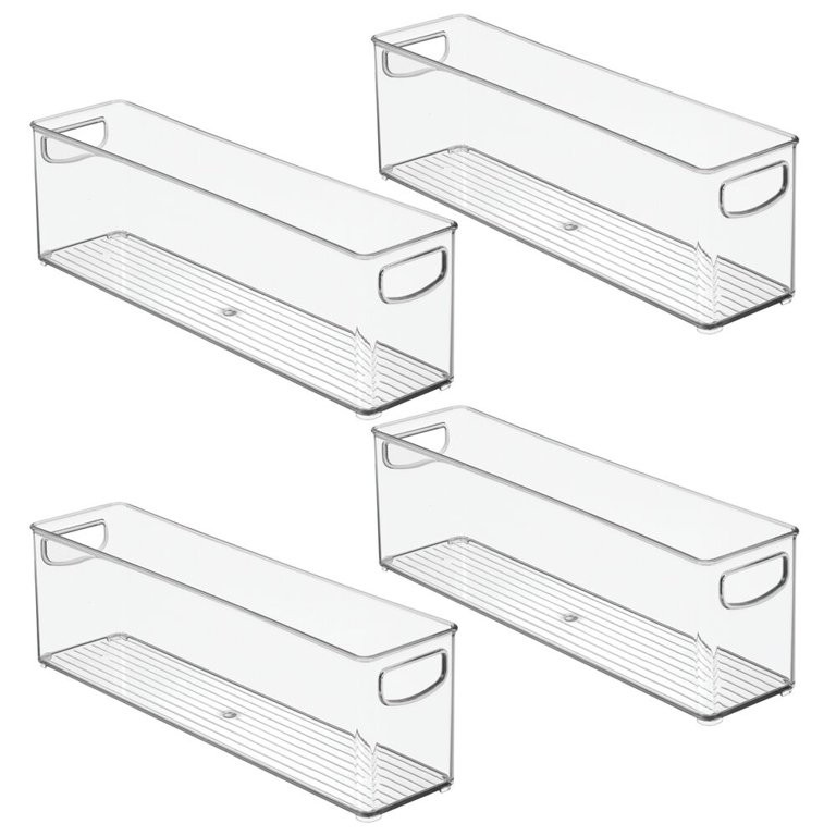 mDesign Plastic Baby Nursery and Food Organizer - Storage Holder Bin with Handles for Closet, Cup... | Walmart (US)