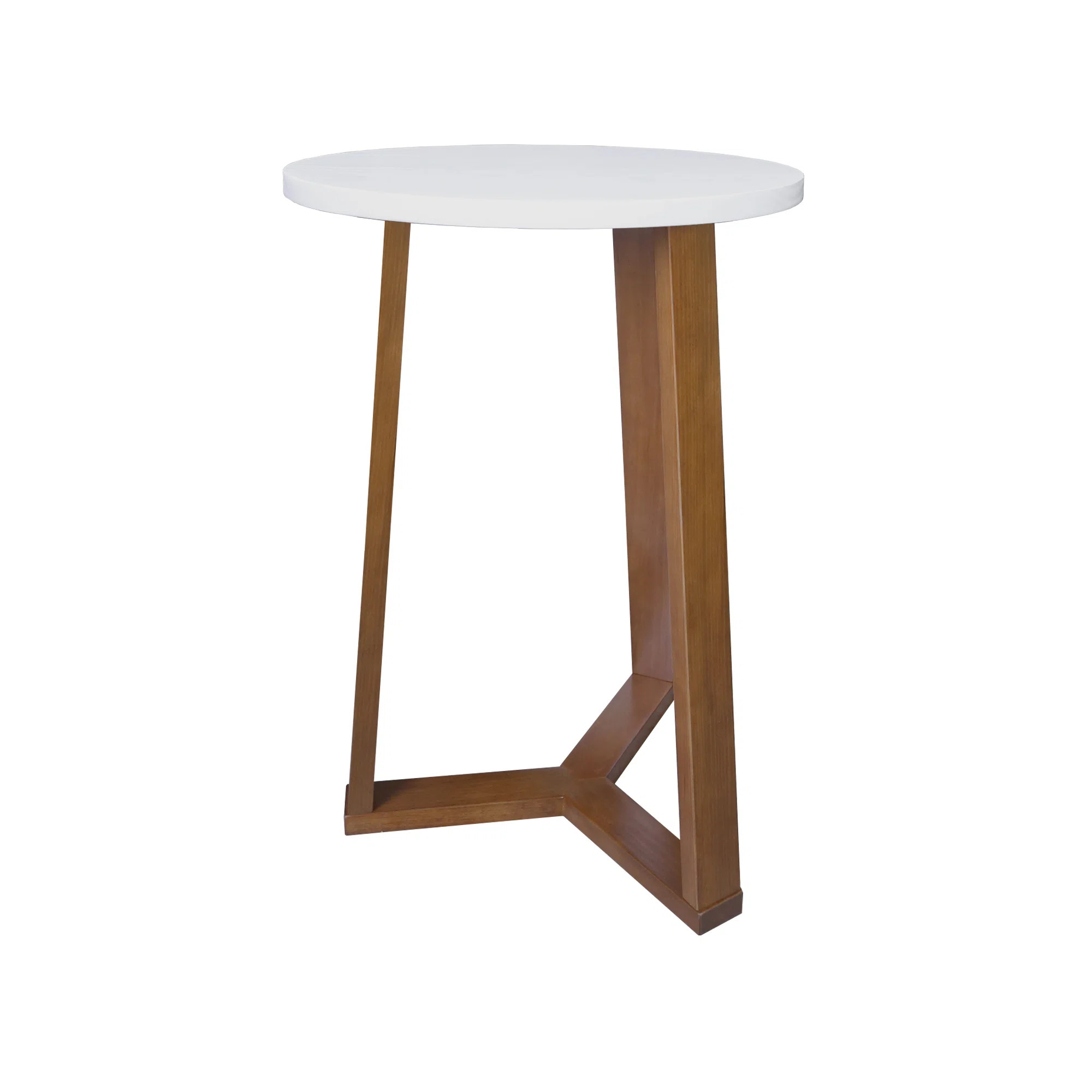Aesthetic Tripod Round Side Table With Solid American Hardwood Legs | Wayfair North America