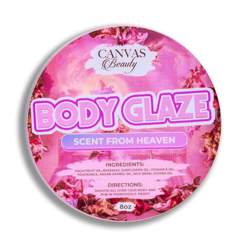 Canvas Beauty Body Glaze, Scent From Heaven – Sweet Cherries & Star Anise, Moisturizing Non-Greasy Body Butter for Women With Beeswax, Jojoba Oil, and Rice Bran for Soft and Glowy Skin | Amazon (US)
