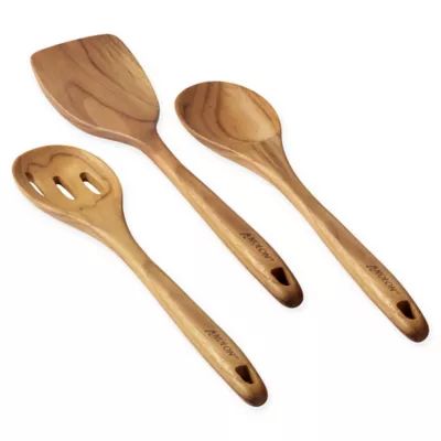 Analon® 3-Piece Teak Wood Spoon and Turner Utensil Set | Bed Bath & Beyond