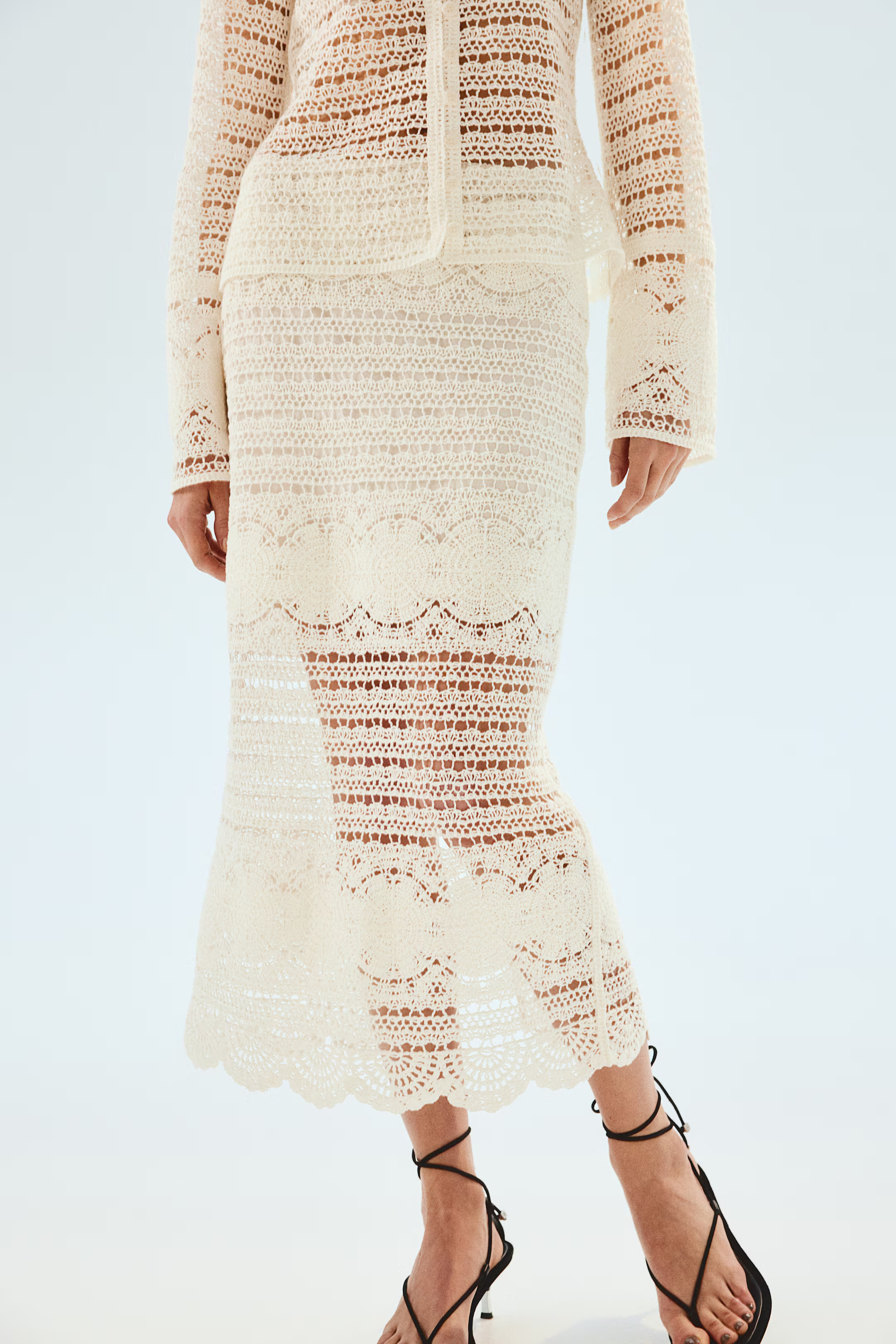 Crochet-look skirt | H&M (UK, MY, IN, SG, PH, TW, HK)